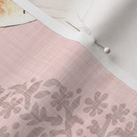 Big Cat Damask (blush) LRG