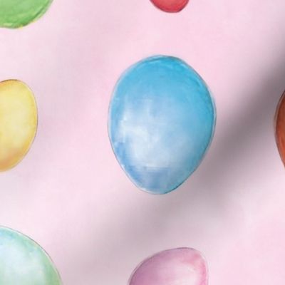 Watercolor Easter Eggs Med