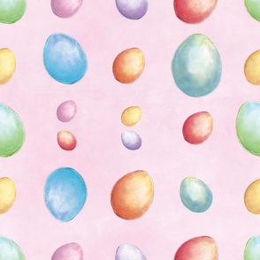 Watercolor Easter Eggs Med