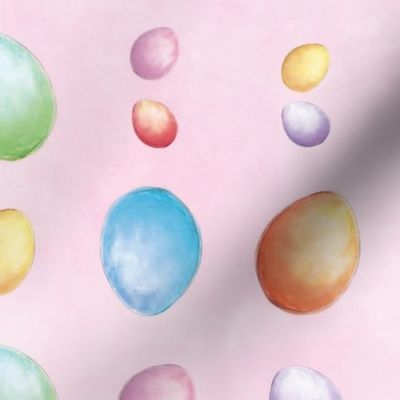 Watercolor Easter Eggs Sm