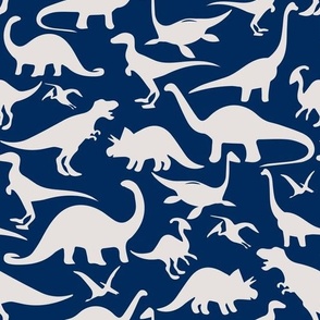  Dinosaurs on a blue background M