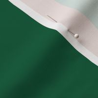 Bold Stripe - Green & Terracotta 