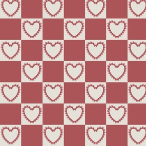 Heart Checkered ( large scale )