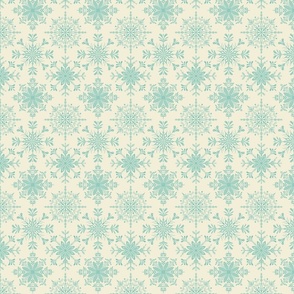 Snowflakes - Apricity / Blue stars - Small