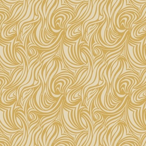 Mustard ripples and swirls