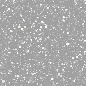 Dark Silver Grey Confetti Glitter  
