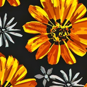 Yellow orange flowers