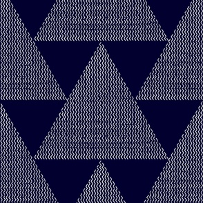 indigo triangles - blue and white zigzag geometric.ai