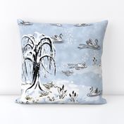 Winter Willows by Swan Lake Toile