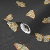 (M) Book butterflies, dark academia collection
