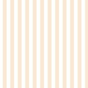 1/4 inch Candy Stripe in light peach and white  0.25 inch - 93