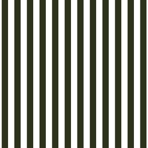 1/4 inch Candy Stripe in off-black and white  0.25 inch - 117