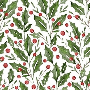 Christmas floral holly berry