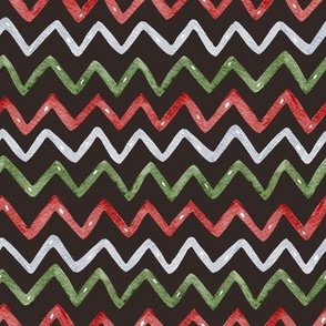 Christmas seamless colorful zigzag