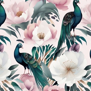 pastel_chinoiserie-floral-with peacock