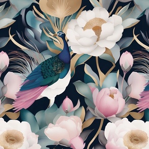 vibrant_chinoiserie-floral-with birds
