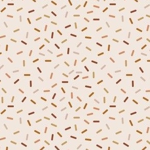 Medium Scale - Sprinkles - Rustic Brown Earthtone Palette