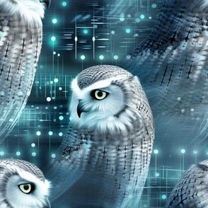 cyber snowy owl