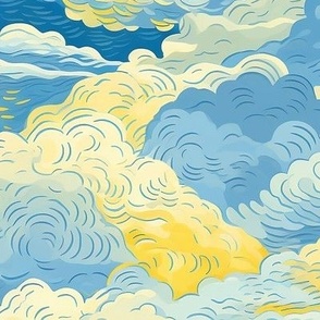 Van Gogh Impressionist Clouds