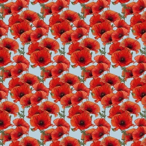 Remembrance and resilience - Poppies - Red & Blue - Small