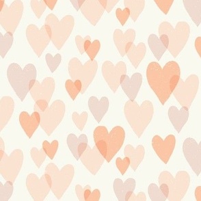 Valentine's Day Heart Confetti | Soft Pastels Red Pink and Lilac