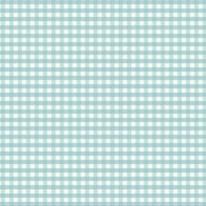 1/8 inch Tiny (xxs) Coastal Blue gingham check - Soft Coastal View Blue cottagecore country plaid - perfect for wallpaper bedding tablecloth - vichy check kopi
