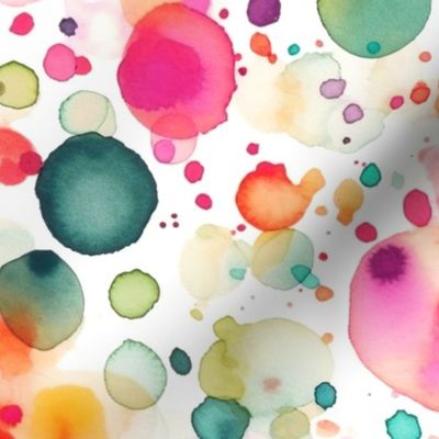 Partytime Colorful Loose Watercolor Confetti Pattern