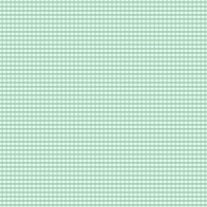 1/16  inch Micro (xxxs) Soft pastel jade mint Green gingham check - Soft pastel jade mint Green cottagecore country plaid - perfect for wallpaper bedding tablecloth - vichy check kopi