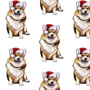 funny christmas corgi dog breed 