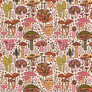 Vintage Mushroom Print