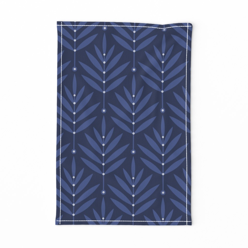 Synchronized Serenity: A Geometric Dance of Navy Twigs and Dots //  big scale 0038 P //