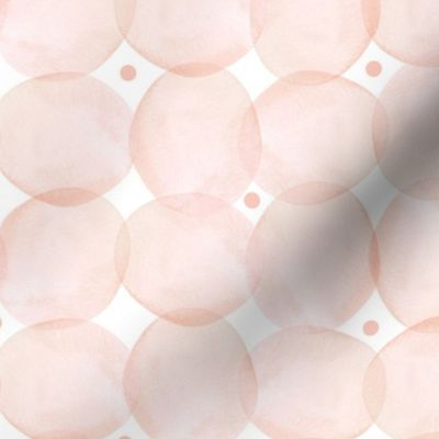 Soft Blush Watercolor Dots and Pastel Pink Hues // normal scale 0015 E //