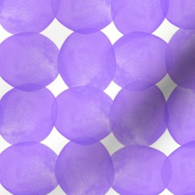 Lilac Lullaby: A Symphony of Watercolor Circles in Pastel Purple Hues // normal scale 0015 F //