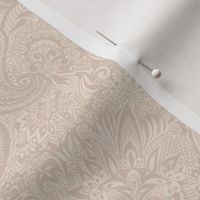 Barely There Beige on Beige Paisley