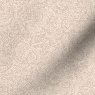 Barely There Beige on Beige Paisley