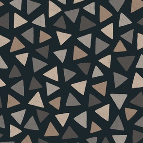 Spectrum of Symmetry: A Monochromatic Mosaic of Triangular Allure // normal scale 0006 S //