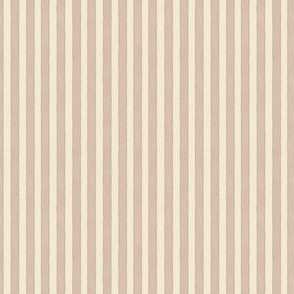 Painty Stripe Cream and Tan  small scale neutral blender pattern