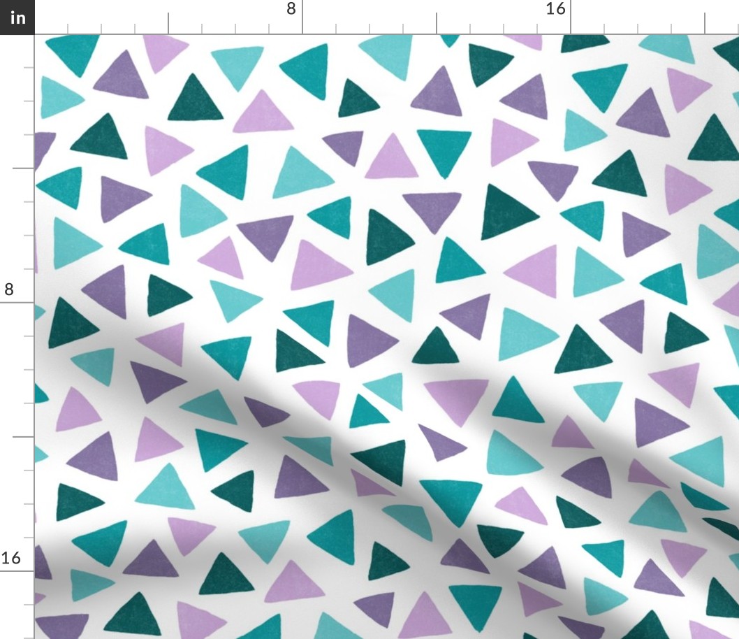 Chromatic Cascade: An Abstract Geometric Symphony in Purple and Teal // normal scale 0006 2C //