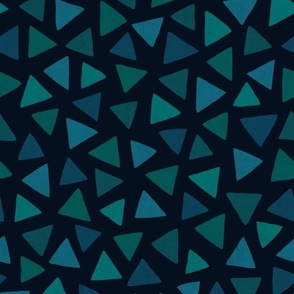 Midnight Triad - A Geometric Mosaic of Cool Shades // normal scale 0006 2K //