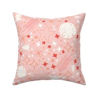 christmas deco tossed pink