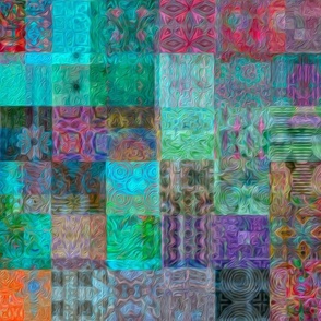 brushstroke patchwork fusion 