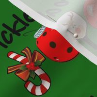 Pickleball Christmas Joy - Candy Cane, Pickleball Ornament, and Reindeer