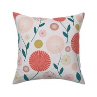 Abstract Florals - Raspberry Blush - Large