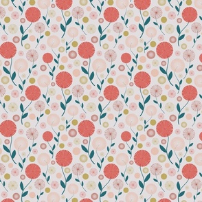 Abstract Florals - Raspberry Blush - Small