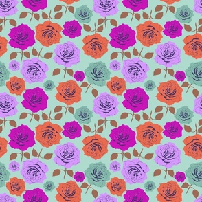 Retro Roses Second Color Palette