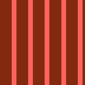 Styling with Dark red Thick and red Thin Vertical Stripes and Lines