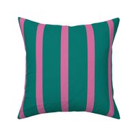 Styling with green Thick and pink Thin Vertical Stripes and Lines