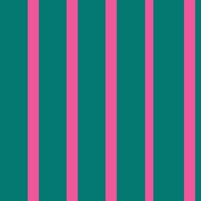 Styling with green Thick and pink Thin Vertical Stripes and Lines