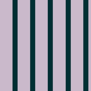 Styling with lavender Thick and dark blue Thin Vertical Stripes and Lines