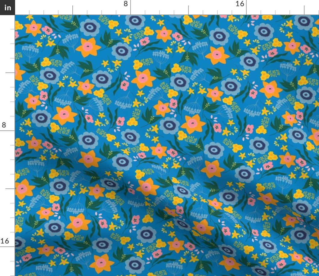 Flower Meadow Blue-Flower Meadow Collection